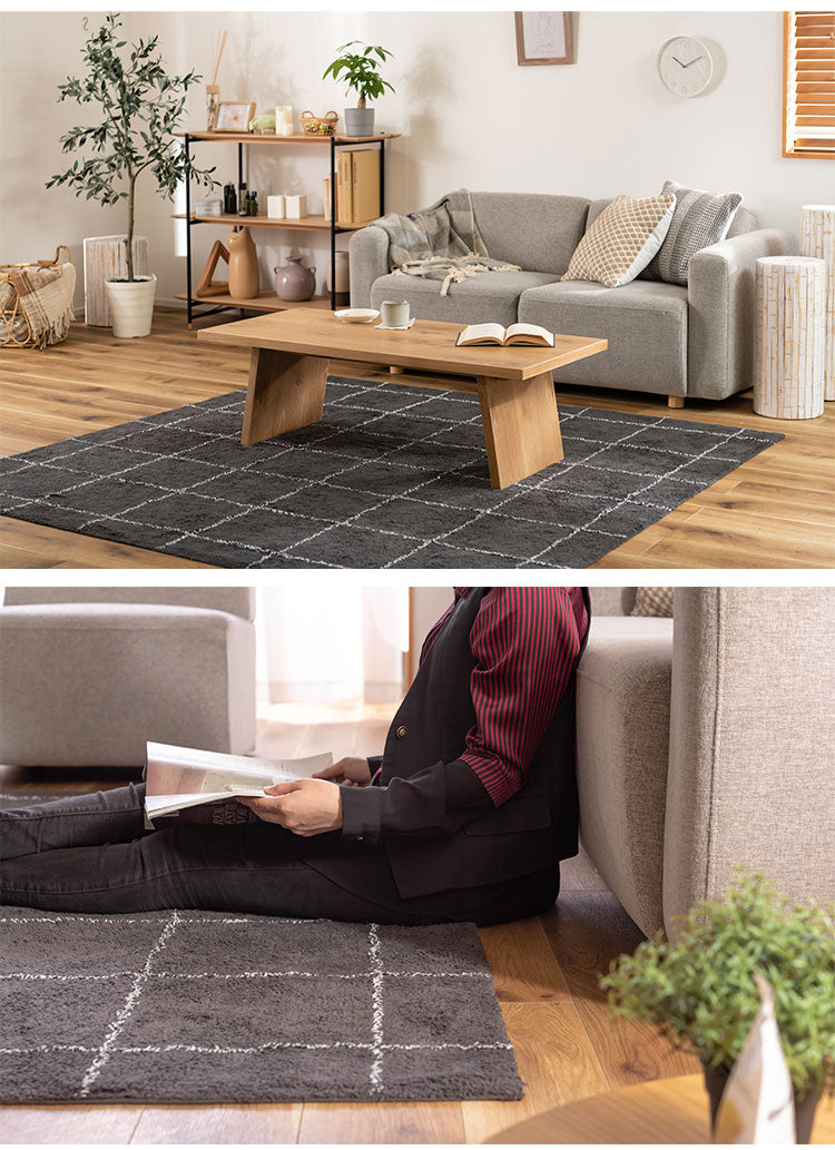 ラグマット ラグ カーペット 洗える 約185×185 コットン 正方形 北欧 フローリング 絨毯 ダイニング キッチン リビング おしゃれ オールシーズン モダン おしゃれ(代引不可)
