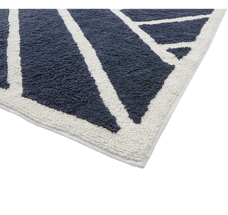 ラグ 130×190 絨毯 カーペット リビング 寝室 北欧 ナチュラル カジュアル シンプル アイボリー グレー おしゃれ 子供部屋 コットン デザイン 保温力 通気性 かわいい(代引不可)