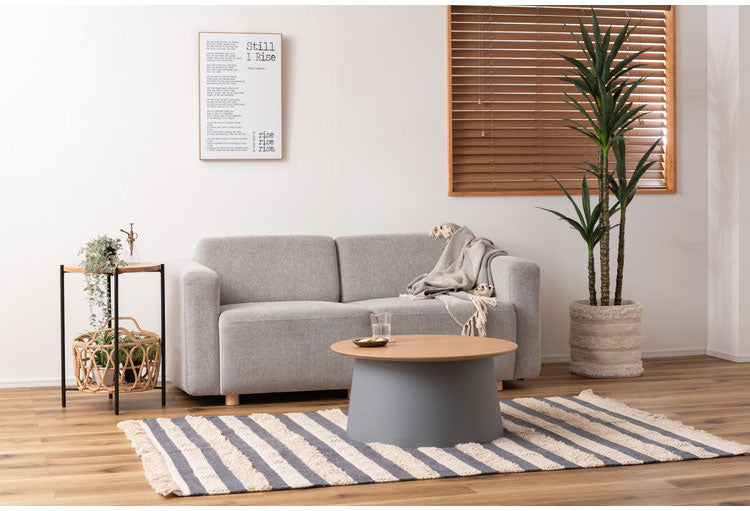 マット 幅130×奥行190cm 玄関マット ストライプ コットン 綿 ふわふわ かわいい おしゃれ 北欧 インテリア リビング ダイニング ナチュラル 手織り(代引不可)