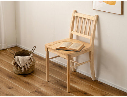 ダイニングチェア VET-220 東谷 チェア 椅子 イス フレンチカントリー カントリー 木製 天然木 コンパクト スリム ホワイト ナチュラル カフェ 脚裏クッション付き 堀り込み加工(代引不可)