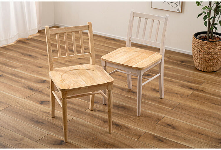 ダイニングチェア VET-220 東谷 チェア 椅子 イス フレンチカントリー カントリー 木製 天然木 コンパクト スリム ホワイト ナチュラル カフェ 脚裏クッション付き 堀り込み加工(代引不可)