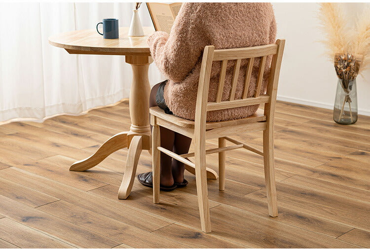 ダイニングチェア VET-220 東谷 チェア 椅子 イス フレンチカントリー カントリー 木製 天然木 コンパクト スリム ホワイト ナチュラル カフェ 脚裏クッション付き 堀り込み加工(代引不可)