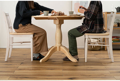 ダイニングチェア VET-220 東谷 チェア 椅子 イス フレンチカントリー カントリー 木製 天然木 コンパクト スリム ホワイト ナチュラル カフェ 脚裏クッション付き 堀り込み加工(代引不可)