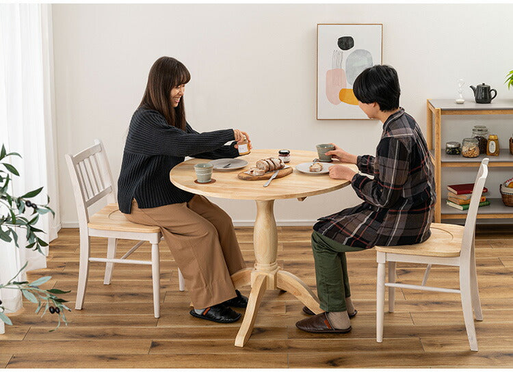 ダイニングテーブル VET-221 東谷 ダイニングテーブル デスク 机 フレンチカントリー カントリー 木製 天然木 おしゃれ スリム ナチュラル カフェ 脚裏クッション付き(代引不可)