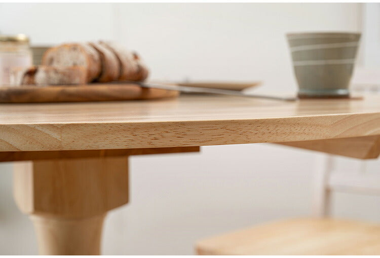 ダイニングテーブル VET-221 東谷 ダイニングテーブル デスク 机 フレンチカントリー カントリー 木製 天然木 おしゃれ スリム ナチュラル カフェ 脚裏クッション付き(代引不可)