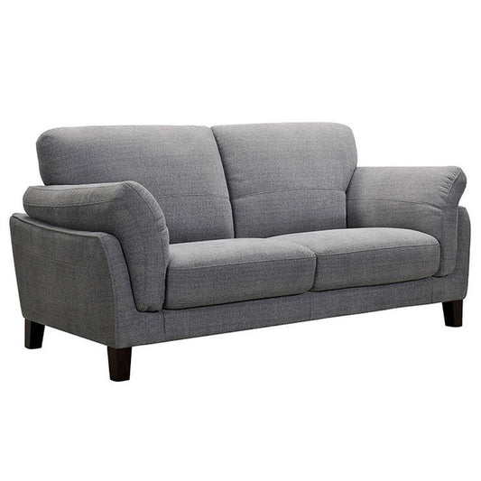 ソファ ボリュームソファ ファブリック ワイドラブ くつろぎ ウレタンフォーム 木脚 グレー カジュアル リビング ボリュームクッション 北欧 シンプル おしゃれ 高級感 やわらかい(代引不可)