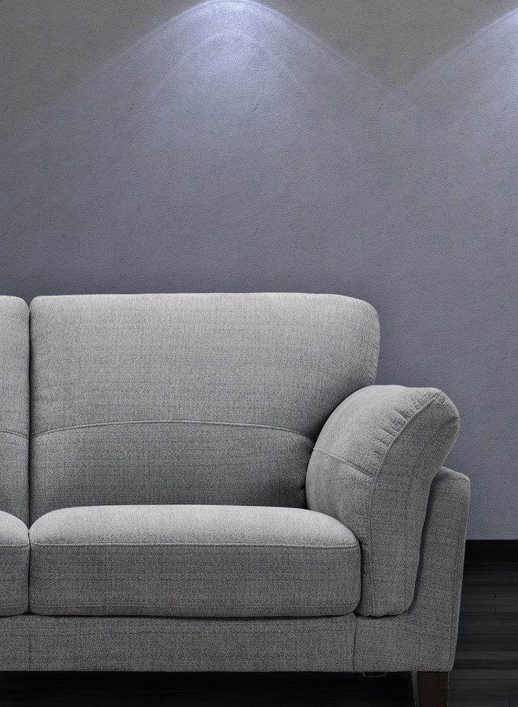 ソファ ボリュームソファ ファブリック ワイドラブ くつろぎ ウレタンフォーム 木脚 グレー カジュアル リビング ボリュームクッション 北欧 シンプル おしゃれ 高級感 やわらかい(代引不可)