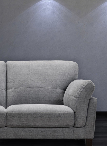 ソファ ボリュームソファ ファブリック ワイドラブ くつろぎ ウレタンフォーム 木脚 グレー カジュアル リビング ボリュームクッション 北欧 シンプル おしゃれ 高級感 やわらかい(代引不可)