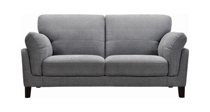 ソファ ボリュームソファ ファブリック ワイドラブ くつろぎ ウレタンフォーム 木脚 グレー カジュアル リビング ボリュームクッション 北欧 シンプル おしゃれ 高級感 やわらかい(代引不可)