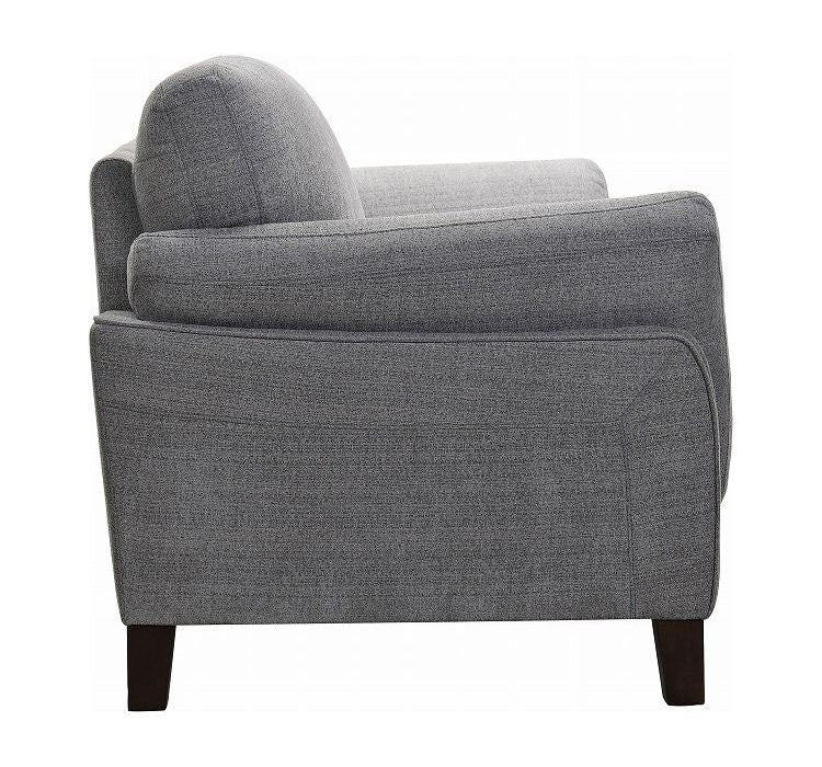 ソファ ボリュームソファ ファブリック ワイドラブ くつろぎ ウレタンフォーム 木脚 グレー カジュアル リビング ボリュームクッション 北欧 シンプル おしゃれ 高級感 やわらかい(代引不可)