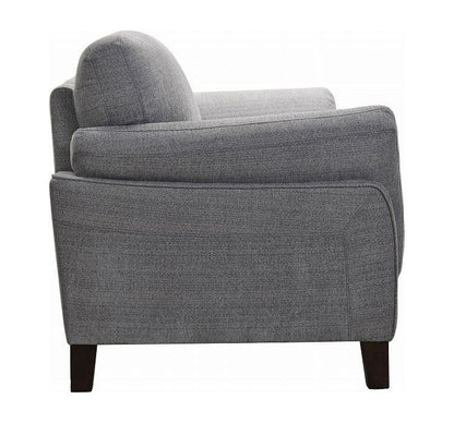 ソファ ボリュームソファ ファブリック ワイドラブ くつろぎ ウレタンフォーム 木脚 グレー カジュアル リビング ボリュームクッション 北欧 シンプル おしゃれ 高級感 やわらかい(代引不可)