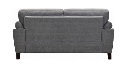 ソファ ボリュームソファ ファブリック ワイドラブ くつろぎ ウレタンフォーム 木脚 グレー カジュアル リビング ボリュームクッション 北欧 シンプル おしゃれ 高級感 やわらかい(代引不可)