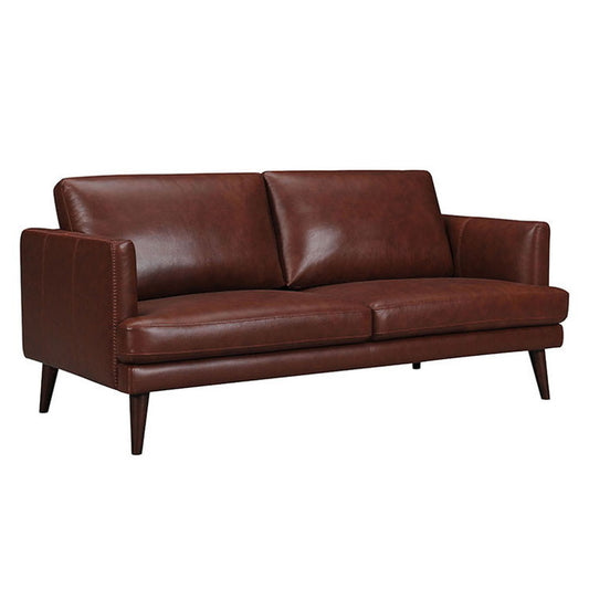 本革ソファ ソファ 椅子 家具 おしゃれ インテリア 2人掛け ソファー 木フレーム Sバネ ウィービングベルト 人気 おすすめ 家具ナコレ 新生活(代引不可)