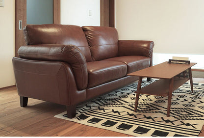 本革ソファ ブラック ソファ 椅子 家具 おしゃれ インテリア 2人掛け ソファー 木フレーム ウィービングベルト 本革 ボンデッドレザー 人気 おすすめ(代引不可)