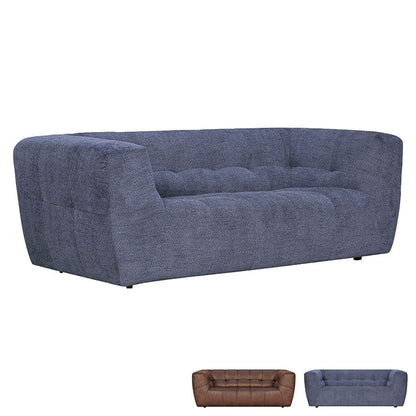 ソファ ソファー 3人掛け 3人用 肘付き アーム付き 高級感 上品 ゴージャス ラグジュアリー おしゃれ ネイビー ブラウン リビング 幅約190cm(代引不可)