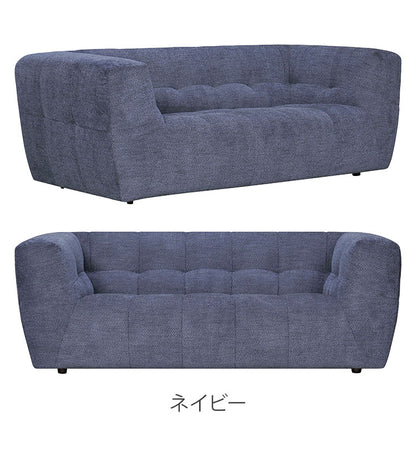 ソファ ソファー 3人掛け 3人用 肘付き アーム付き 高級感 上品 ゴージャス ラグジュアリー おしゃれ ネイビー ブラウン リビング 幅約190cm(代引不可)