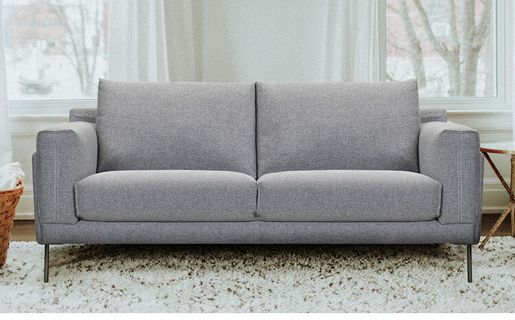 ソファ 幅193cm 2人掛け 3人掛け ソファベッド ダークグレー おしゃれ 北欧 ファブリック 肘置き シンプル モダン 木製フレーム ソファー 一人暮らし 新生活 コンパクト リビング(代引不可)