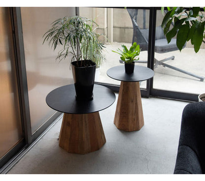 ローテーブル 幅60cm 天然木 古材 センターテーブル リビングテーブル 机 木製 天然木 丸い 丸型 円形 おしゃれ 北欧 ヴィンテージ ビンテージ モダン ブラック 黒 ブラウン(代引不可)