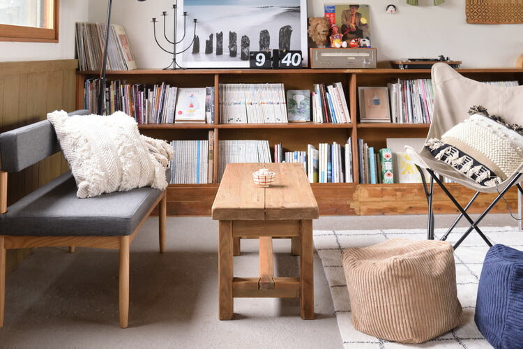 ベンチ 椅子 長椅子 チェア 木製 天然木 パイン材 古材 アンティーク シンプル レトロ アームレス 背もたれなし 幅110cm おしゃれ 重厚感(代引不可)