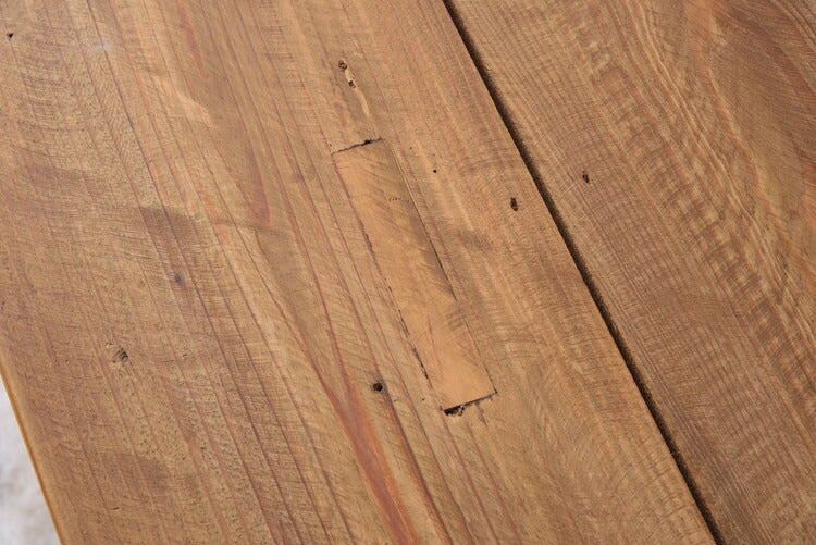 ベンチ 椅子 長椅子 チェア 木製 天然木 パイン材 古材 アンティーク シンプル レトロ アームレス 背もたれなし 幅110cm おしゃれ 重厚感(代引不可)