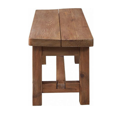 ベンチ 椅子 長椅子 チェア 木製 天然木 パイン材 古材 アンティーク シンプル レトロ アームレス 背もたれなし 幅110cm おしゃれ 重厚感(代引不可)