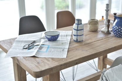 テーブル ダイニングテーブル 食卓テーブル 木製 天然木 パイン古材 アンティーク シンプル レトロ 幅160cm 什器 おしゃれ 重厚感(代引不可)