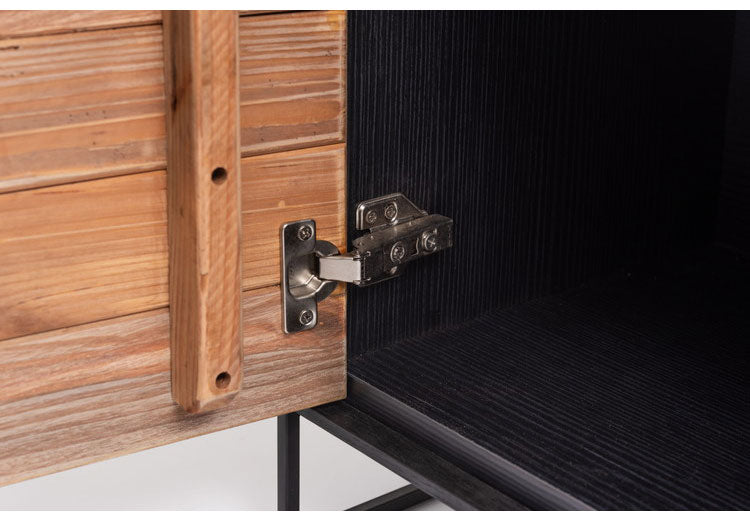 ローボード ローボード ボード ヴィンテージ インダストリアル 収納 収納付き 大容量 コード穴 コンセント穴付き 天然木 木製 テレビ台 TV台 テレビボード TVボード AVボード ロータイプ おしゃれ(代引不可)