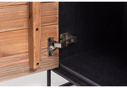 ローボード ローボード ボード ヴィンテージ インダストリアル 収納 収納付き 大容量 コード穴 コンセント穴付き 天然木 木製 テレビ台 TV台 テレビボード TVボード AVボード ロータイプ おしゃれ(代引不可)