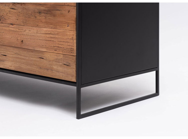 ローボード ローボード ボード ヴィンテージ インダストリアル 収納 収納付き 大容量 コード穴 コンセント穴付き 天然木 木製 テレビ台 TV台 テレビボード TVボード AVボード ロータイプ おしゃれ(代引不可)