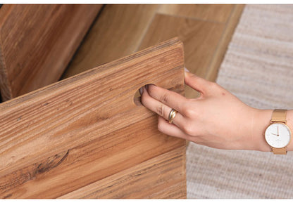 ローボード ローボード ボード ヴィンテージ インダストリアル 収納 収納付き 大容量 コード穴 コンセント穴付き 天然木 木製 テレビ台 TV台 テレビボード TVボード AVボード ロータイプ おしゃれ(代引不可)