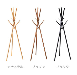 ハンガーラック 高さ174cm WIS-551 東谷 コートハンガー ポールハンガー ハンガー 帽子ハンガー かばん掛け 洋服収納 天然木 リビング ディスプレイ 店舗 ブティック(代引不可)