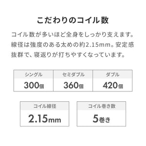 ボンネルコイル マットレス シングル マット 三つ折り ボンネルマット スプリングマット ベッドマット 3つ折り 折りたたみ ボンネルマット スプリングマットレス 硬め 高品質