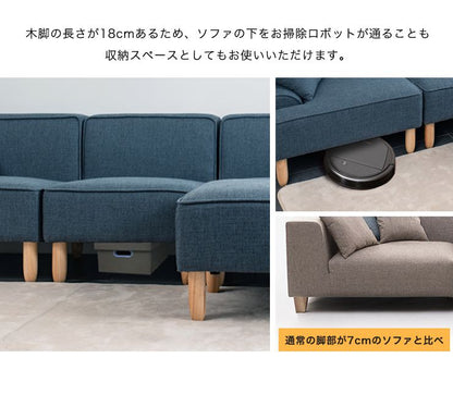 カウチソファ 3人掛け ソファー ソファ 北欧 おしゃれ 天然木脚 クッション付き ハイタイプ ロータイプ 3人掛けソファ 三人掛け ローソファ フロアソファ カウチソファー ソファーベッド リビングソファー(代引不可)
