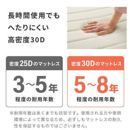 脚付きマットレス シングル ベッド ローベッド マットレス付き マットレス 圧縮配送 シンプル 脚付マットレス マットレスベッド 脚付き 新生活 高反発 コンパクト 足つきマットレス すのこベッド