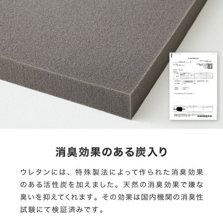 ごろ寝マット 折りたたみ 高反発 3つ折り 長座布団 カバー付き 洗える 60×180cm 60×150cm 体圧分散  消臭 竹炭入り 軽量 コンパクト 来客 車中泊 キャンプ ヨガマット ストレッチ ごろ寝布団 お昼寝マット 敷布団 防災