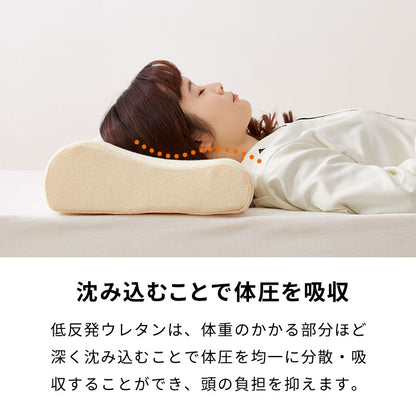 まくら プレミアム低反発 ロング 幅100cm 洗えるカバー ウレタン 50N 38D 柔か 体圧分散 パイル生地 アイボリー ブラウン グレー 選べる高さ 寝返り 安眠 快眠 ロングピロー ロング枕 枕【送料無料】