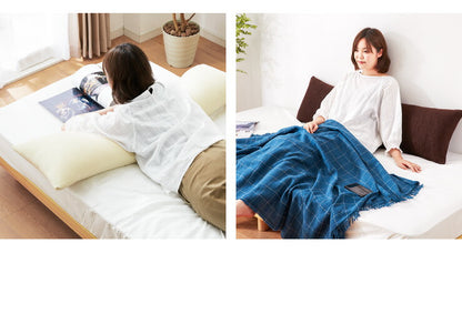 低反発枕 ロング 幅120cm 低反発 洗えるカバー パイル生地 体圧分散 フィット 通気性抜群 カバー取り外し可能 シンプル ナチュラル 快適 安眠 リラックス 寝返り ごろ寝 ロングピロー 低反発ウレタン 抱きまくら 低反発まくら