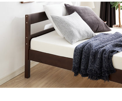 ベッド シングル すのこ 木製 ベッドフレーム  耐荷重200kg 高さ調節 3段階 天然木 北欧 すのこベッド フレーム レトロ シンプル おしゃれ ナチュラル 高さ調整