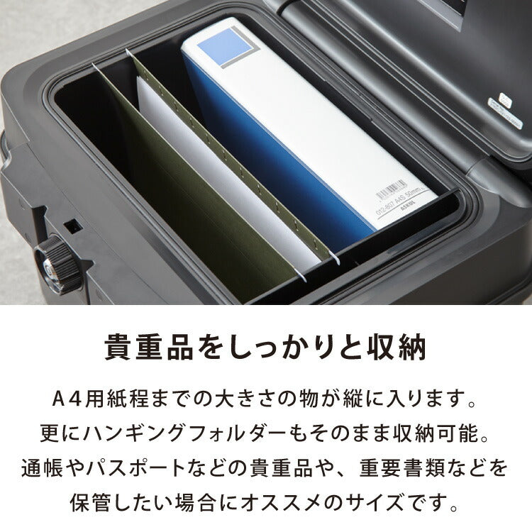 耐火金庫 家庭用 18L 耐火 耐水 A4対応 キーロック式 チューブラーキー チューブラー錠 20kg 防犯対策 盗難防止 防災 シンプル 頑丈 ミニ パスポート 通帳 防犯 小物収納ポケット付き 金庫 小型金庫 家庭用金庫 耐水金庫