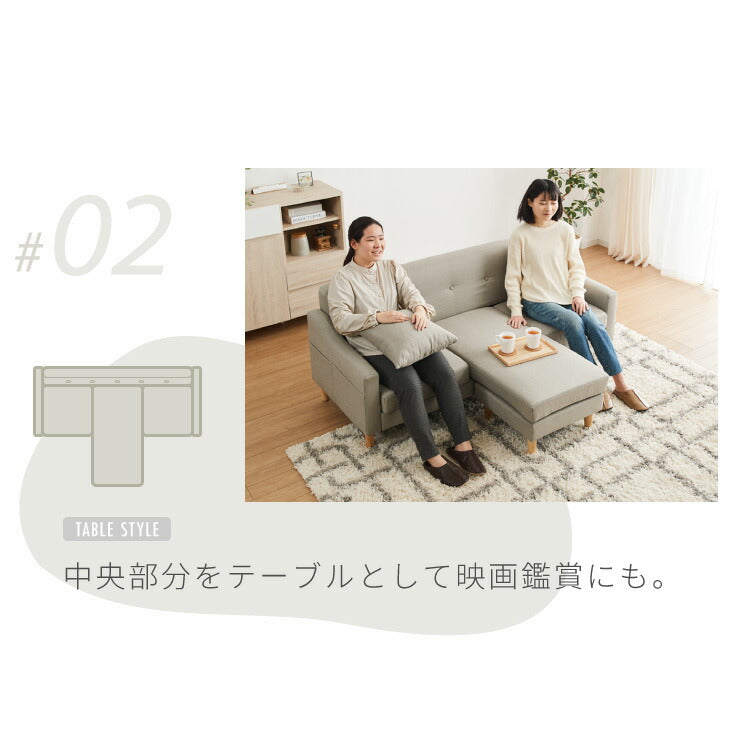 ソファ ソファー コーナー カウチソファ コーナーソファ L字 3人掛け 三人掛け ローソファー おしゃれ 北欧 カフェ かわいい 家具 レトロ モダン シンプル リビング 2.5人 3P