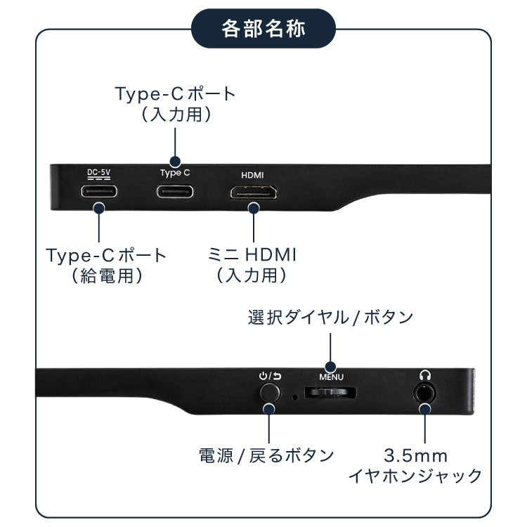 モバイルモニター 15.6インチ ポータブルモニター モバイルディスプレイ 1920×1080 フルHD IPSパネル 非光沢 HDR スピーカー内蔵 保護カバー付き 軽量 薄型 Type-C ミニHDMI 在宅勤務 テレワーク サブモニター デュアルモニター simplus シンプラス SP-MBM156