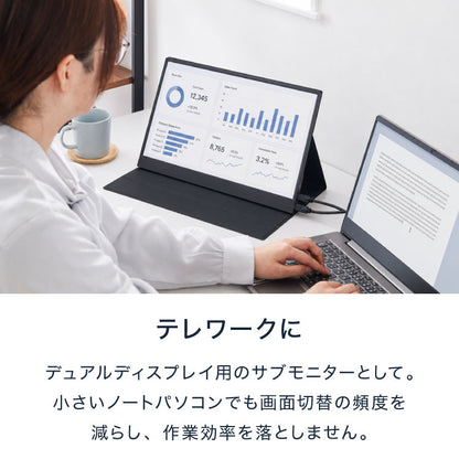 モバイルモニター 15.6インチ ポータブルモニター モバイルディスプレイ 1920×1080 フルHD IPSパネル 非光沢 HDR スピーカー内蔵 保護カバー付き 軽量 薄型 Type-C ミニHDMI 在宅勤務 テレワーク サブモニター デュアルモニター simplus シンプラス SP-MBM156