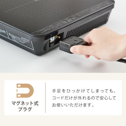 simplus シンプラス IH クッキングヒーター 1口 1400W SP-IHC01-BK 揚げ物 炒め 調理 IHコンロ 電気こんろ 鍋料理 卓上料理 【メーカー1年保証】