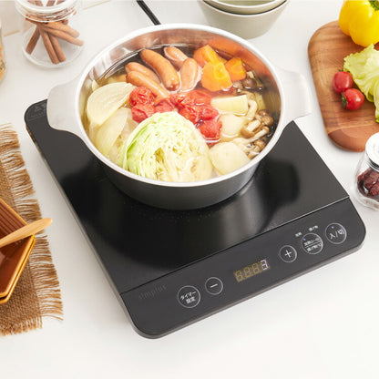 simplus シンプラス IH クッキングヒーター 1口 1400W SP-IHC01-BK 揚げ物 炒め 調理 IHコンロ 電気こんろ 鍋料理 卓上料理 【メーカー1年保証】