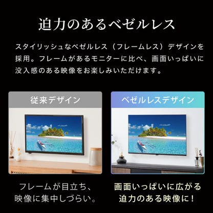 simplus 43型 テレビ ダブルチューナー ベゼルレス フルハイビジョン 液晶テレビ SP-43TVD-01 シンプラス 日本メーカー製LSI搭載 裏番組 VAパネル 地上 BS 110度CSデジタル 外付けHDD録画機能 【メーカー1年保証】
