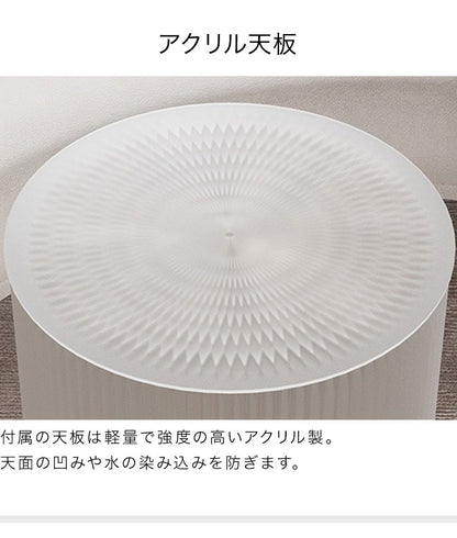 ペーパーテーブル 折りたたみ 幅56cm 高さ50cm 円形 天板付 紙製 ハニカム構造 耐荷重50kg 撥水加工 クラフト紙 ナチュラル ブラック ホワイト レッド おしゃれ 北欧 モダン 紙テーブル 丸テーブル(代引不可)