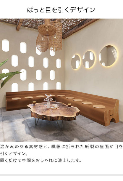 ペーパーソファ 折りたたみ 9人掛 幅600~700cm 伸縮式 クッション付 紙製 ハニカム構造 耐荷重300kg 撥水加工 クラフト紙 ナチュラル ホワイト おしゃれ 北欧 モダン 紙製ソファー ソファー 折り畳み(代引不可)