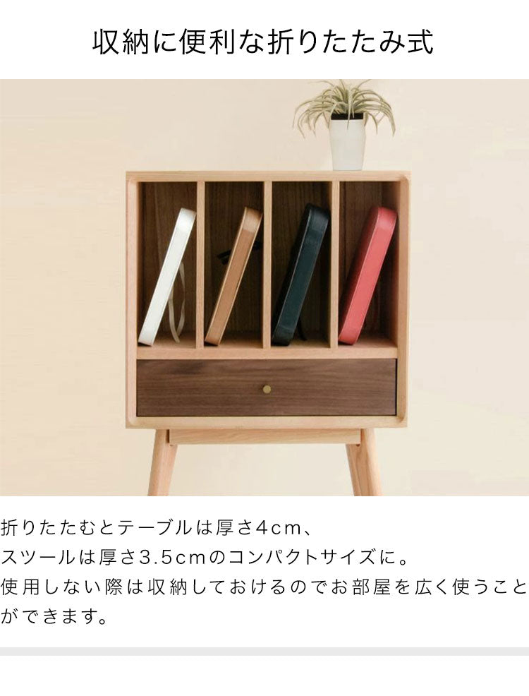 ペーパーテーブル&スツール 5点セット 折りたたみ 円形 天板付 クッション付 紙製 ハニカム構造 耐荷重300kg 撥水加工 クラフト紙 ナチュラル ブラック ホワイト レッド おしゃれ テーブルセット