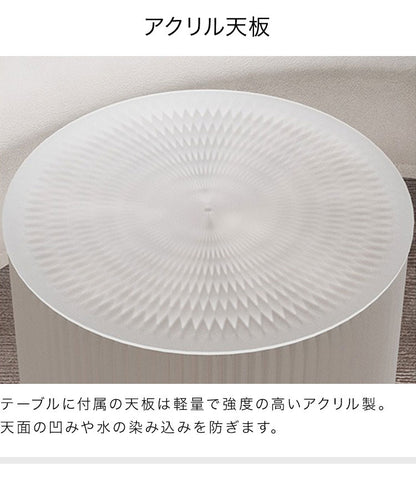 ペーパーテーブル&スツール 5点セット 折りたたみ 円形 天板付 クッション付 紙製 ハニカム構造 耐荷重300kg 撥水加工 クラフト紙 ナチュラル ブラック ホワイト レッド おしゃれ テーブルセット