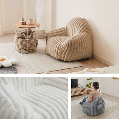 【roomnhome×リコメン堂】子供用 肘付き ふわふわ ローソファ フロアソファ 1人掛けソファ 60×60×55 クッション ソファクッション 韓国 インテリア【送料無料】